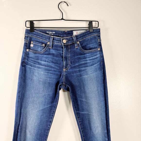 Adriano Goldschmied AG Denim The Prima Crop Jeans Cigarette Crop Mid Rise Sz 26R - Picture 4 of 11